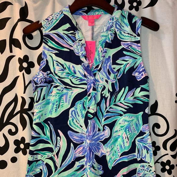 Lilly Pulitzer Sherry Shift Dress Ready Set Gecko - Picture 2 of 9